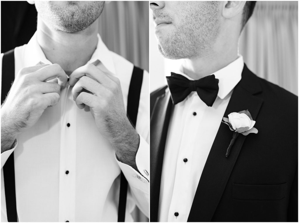 Detail images of the groom.