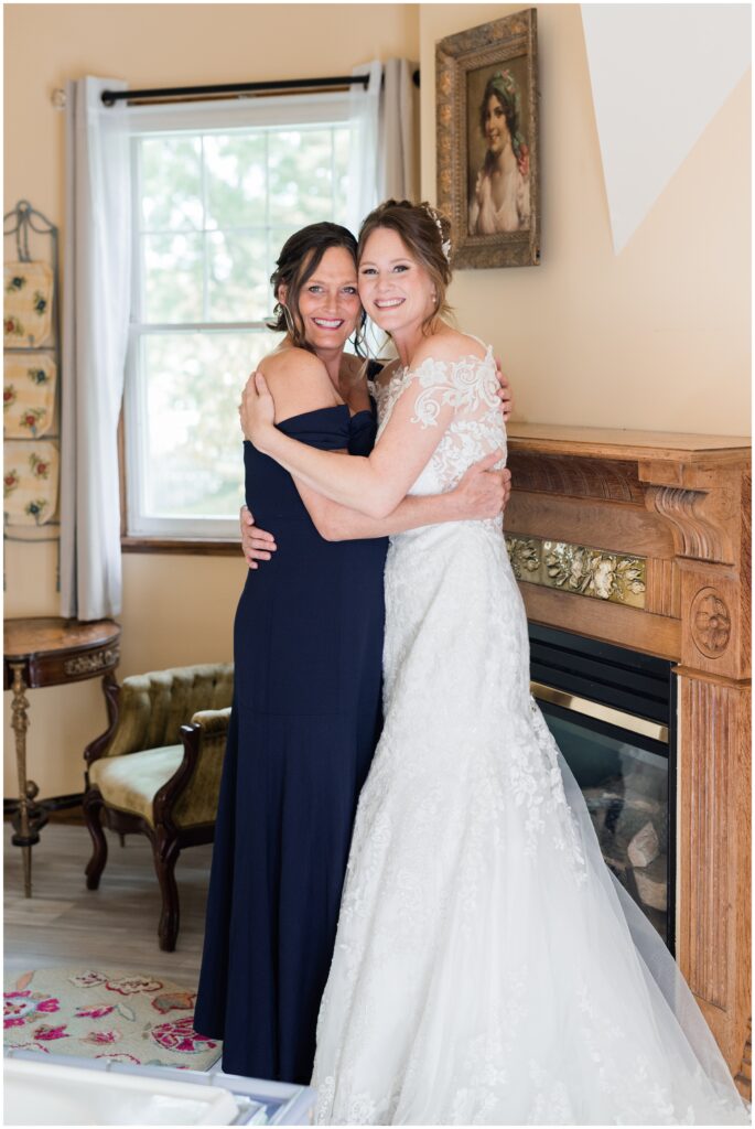Bride and Mother of the Bride portrait at James Mulvey Inn.